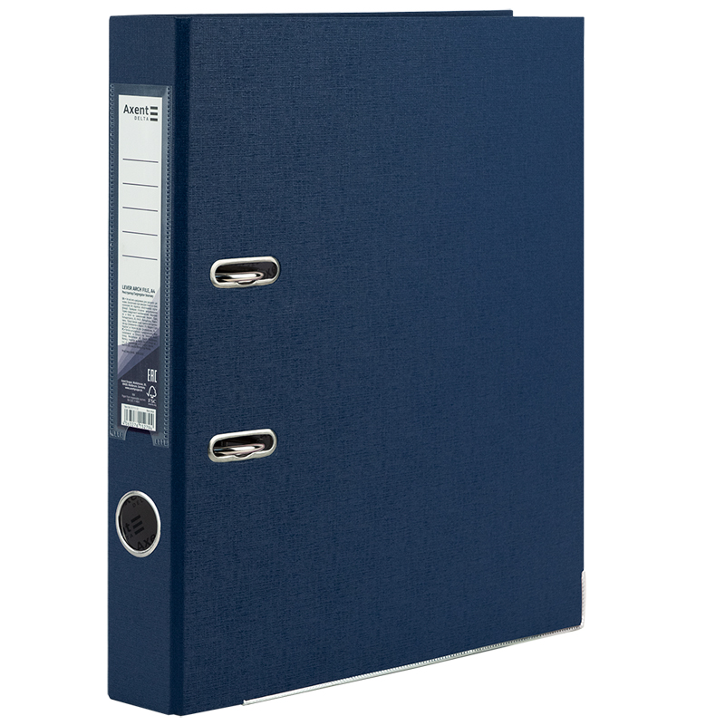 Папка-реєстратор Axent Delta D1713-12C, одностороння, A4, 50 мм, зібрана, темно-синя